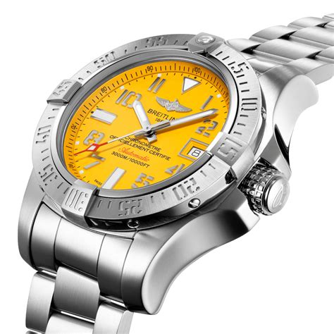 Breitling Avenger II Seawolf Cobra Yellow 